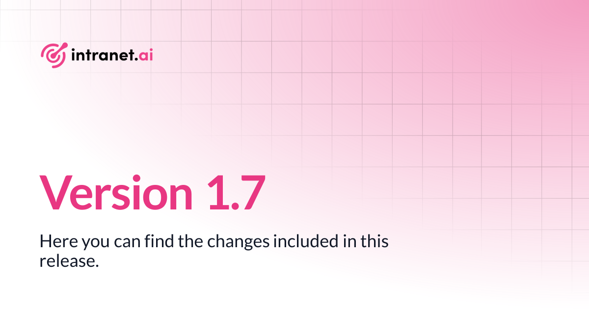 Version 1.7 | intranet.ai documentation