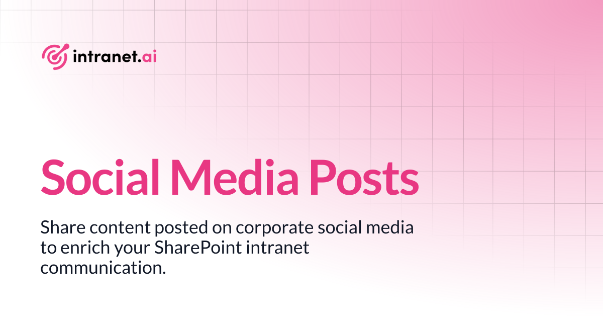 Social Media Posts | intranet.ai documentation