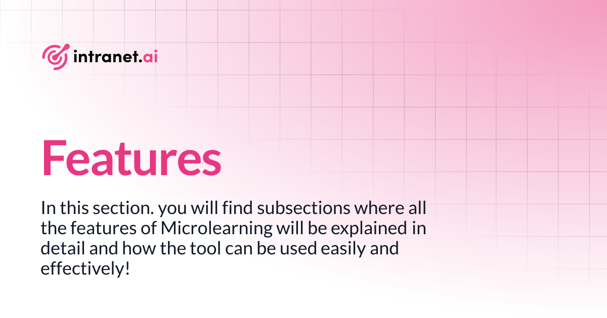 Features | intranet.ai documentation