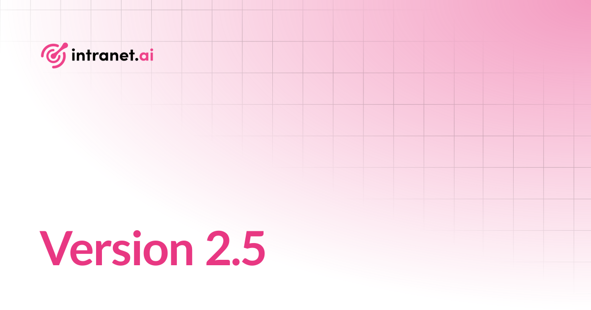 Version 2.5 | intranet.ai documentation