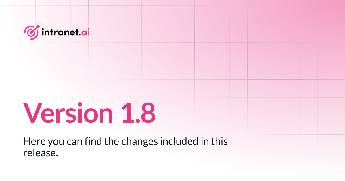 Version 1.8 | intranet.ai documentation