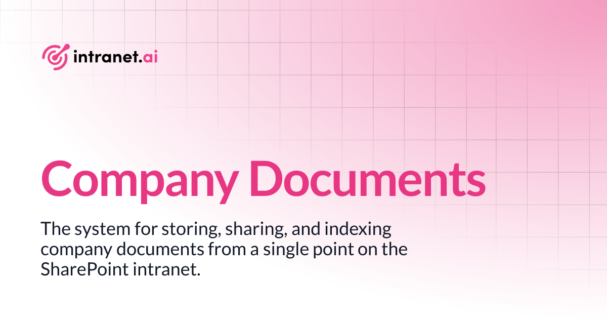 Company Documents | intranet.ai documentation