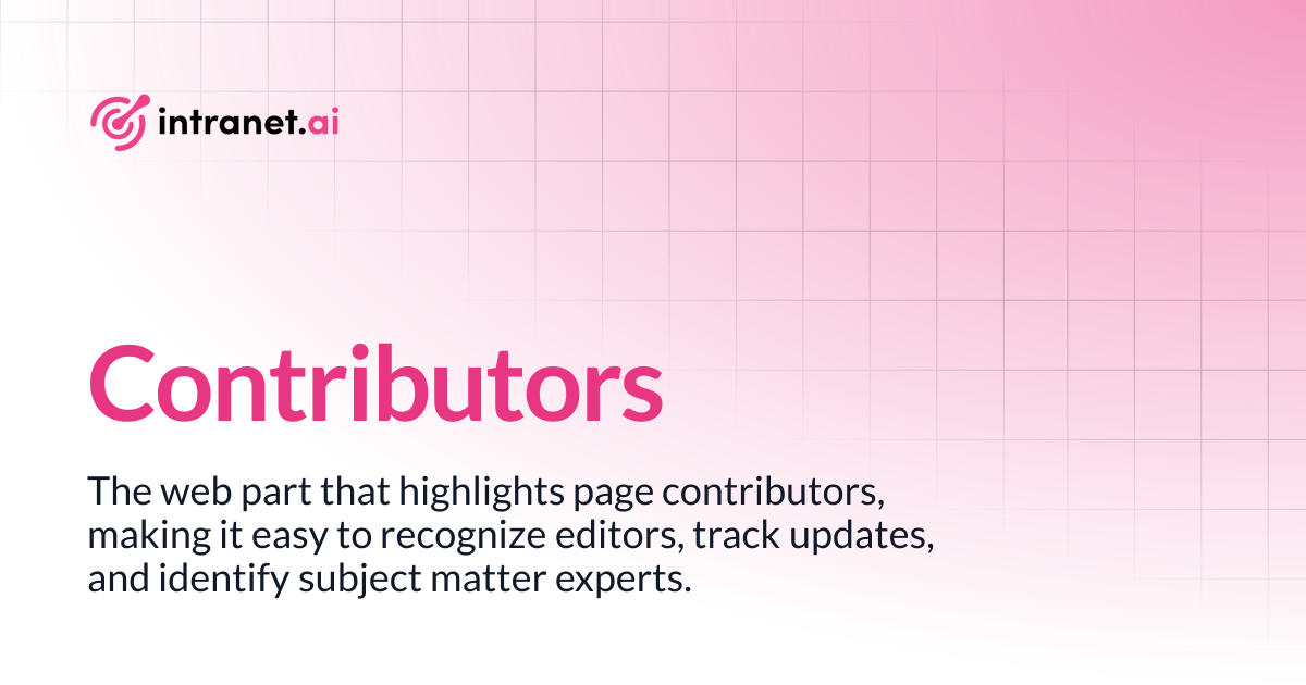 Contributors | intranet.ai documentation
