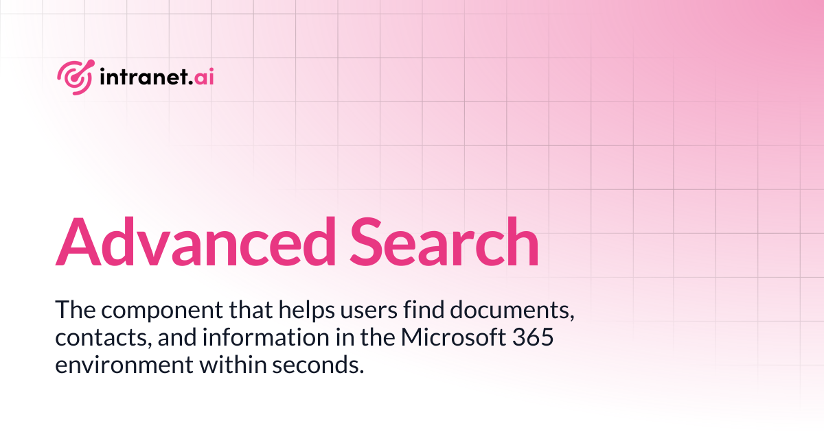Advanced Search | intranet.ai documentation